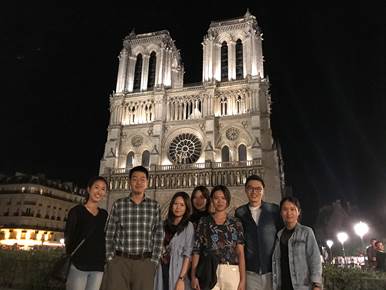部分法语系在巴黎工作读研的毕业生